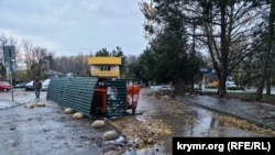 Последствия шторма в Симферополе, архивное фото 