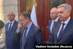 Расейская дэлегацыя ў Стамбуле 15 траўня 2025 году