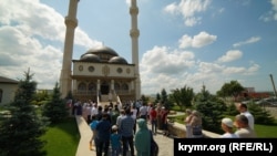 Открытие мечети Кадыр Джами на территории села Левадки в двух километрах от Симферополя, август 2019 года
