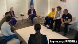 Украинская делегация на встрече с европейскими чиновниками в Страсбурге
