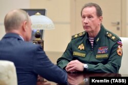 Владимир Путин и Виктор Золотов