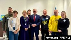 Украинская делегация на встрече с европейскими чиновниками в Страсбурге 