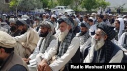 د خوست د موسی خېلو ولسوالۍ اوسیدونکو په یوه قومي جرګه.