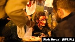 Девушка, получившая ранения в ночь на 10 августа 2020 года во время протестов в Минске