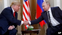 Трамп і Пуцін. Архіўнае фота