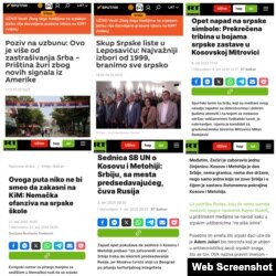 Neki naslovi koje su poslednjih dana objavili RT i Sputnjik Srbija.