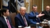 Прэзыдэнт ЗША Дональд Трамп на сустрэчы з чальцамі свайго кабінэту. Вашынгтон, 26 жніўня 2025 году
