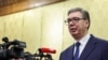 Претседателот на Србија, Александар Вучиќ, 2 септември 2025 година.